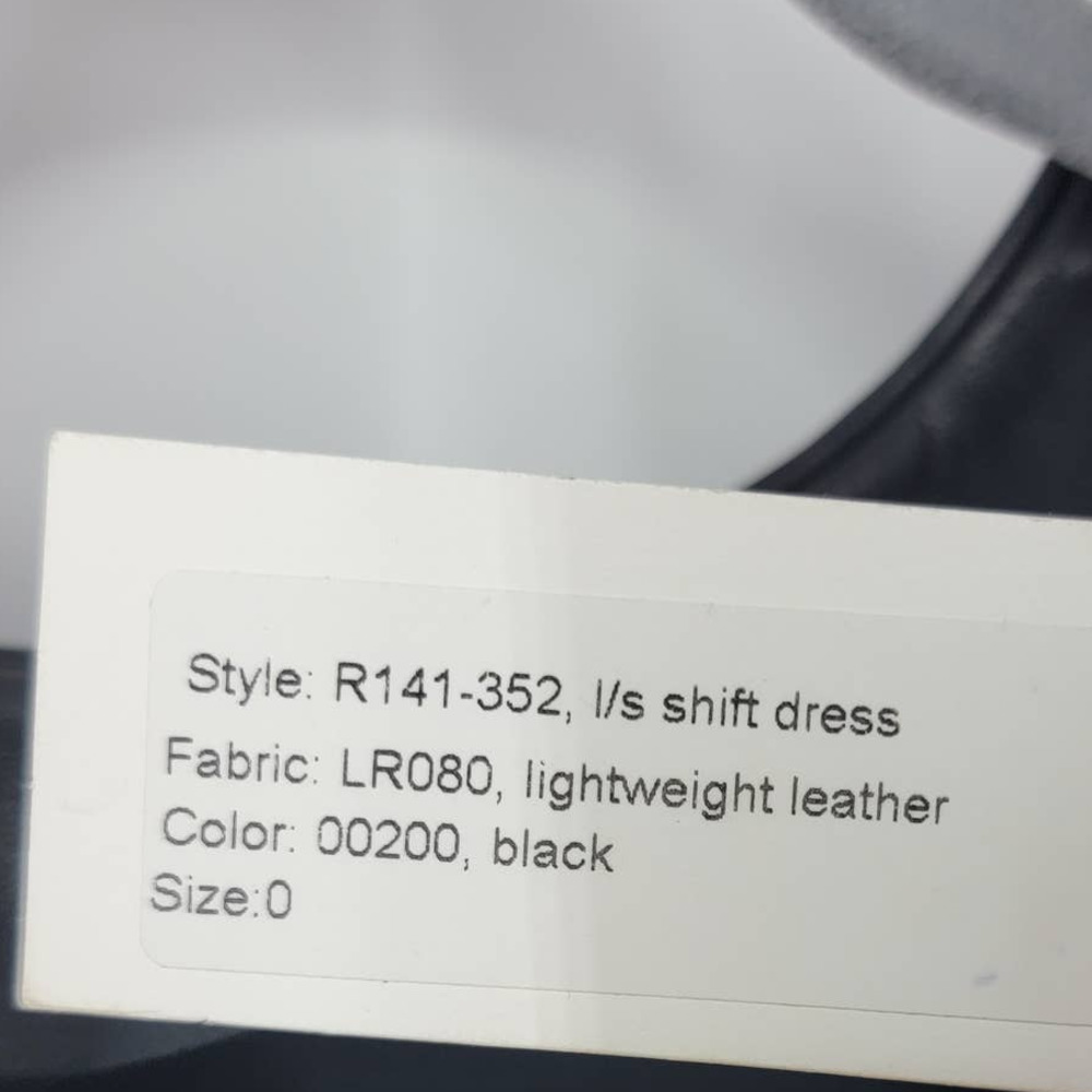 Proenza Schouler Black Lightweight Leather Dress Size 0 - Picture 10 of 10